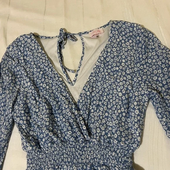 🖤Pink Lily Boho Floral Romper🖤 - Picture 3 of 6